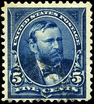 1898Grant Stamp US 5 cents -