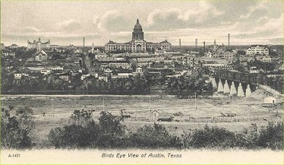 Austin TX - Birds Eye View Capitol