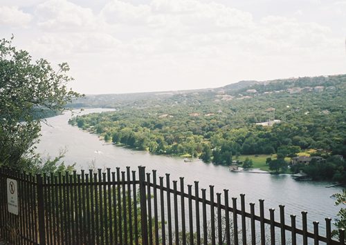 Austin TX Mount Bonnell  view of Colorado River
