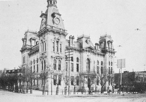 1876 Travis County Courthouse, Austin, Texas old photo