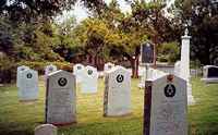 grave markers in Texas State Cemetery