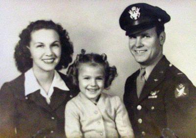 Captain A.J. High, wife and daughter