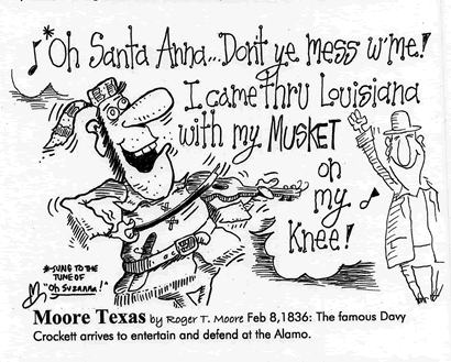 Feb 8, 1836 Davy Crokett at Alamo