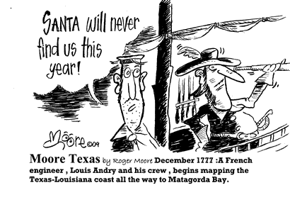 December 1777 - Louis Andry mapping Texas-Lousiana coast