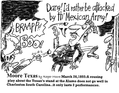 March 26, 1855 - Texas history cartoon