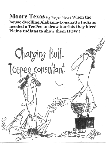 TeePee - Texas history cartoon