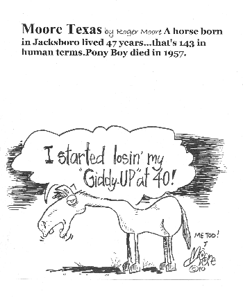 Old Horse - Texas history cartoon