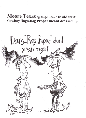 Cowboy lingo - Texas history cartoon