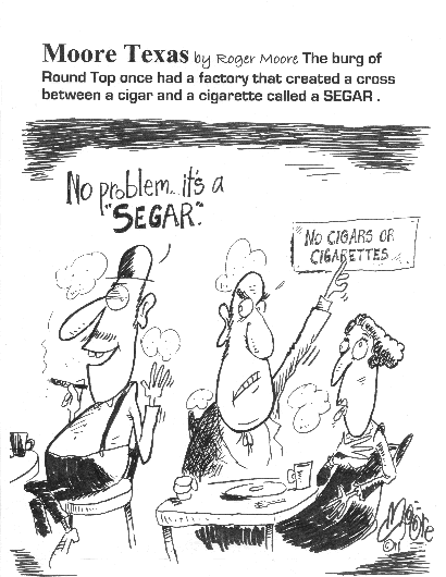 Round Top SEGAR, Texas history cartoon
