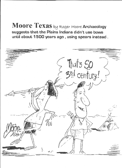 Texas history cartoon 0 Plains Indians,  spears and bows