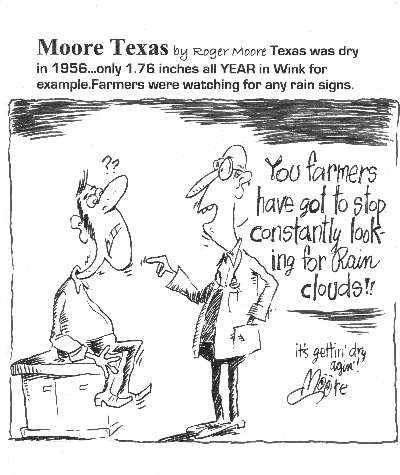 Texas history cartoon - 1956 Texas