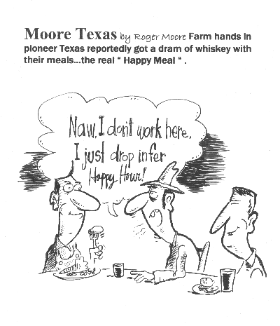 Pioneer Happy Meal; Texas history cartoon