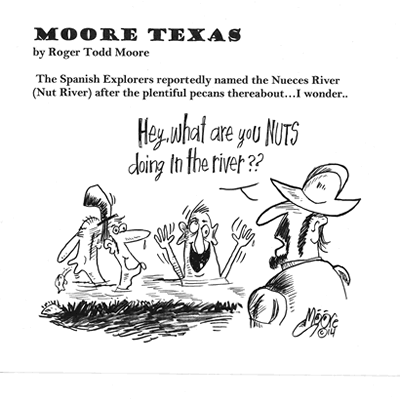 Txas history cartoon -  Nueces River