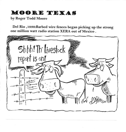 Raining Fish ; Texas history cartoon