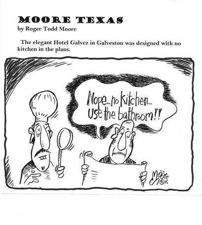 Hotel Galvez ; Texas history cartoon