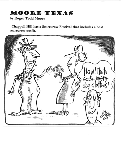 Scarecrow Festival ; Texas history cartoon
