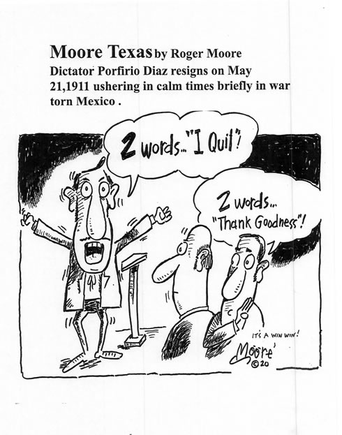; Texas history cartoon