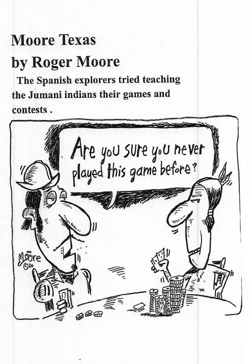 Jumani Indians; Texas history cartoon