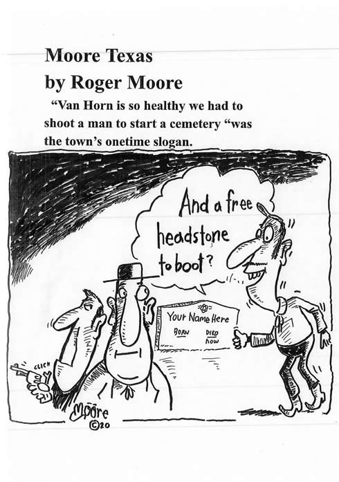 A crime to walk on wrong side of street ; Texas history cartoon by Roger  Moore