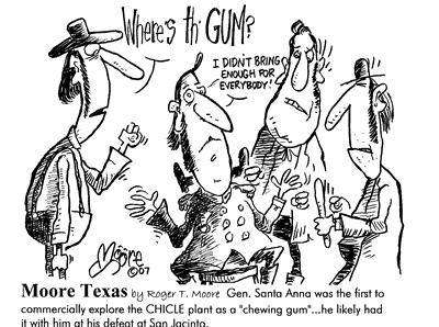 Chewing Gum, history cartoon