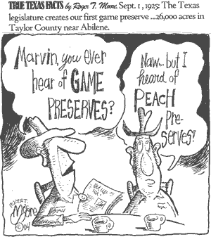 Game Preserves, Cartoon by Roger T. Moore