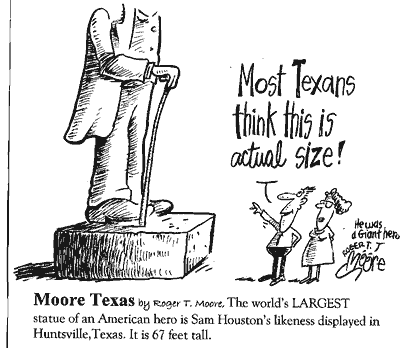 Sam Houston Statue world's largest statue of an Ameridan hero