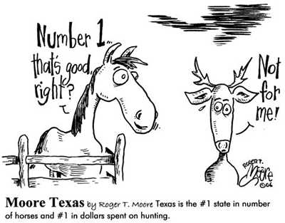 Cartoon - Texas is the number one state in