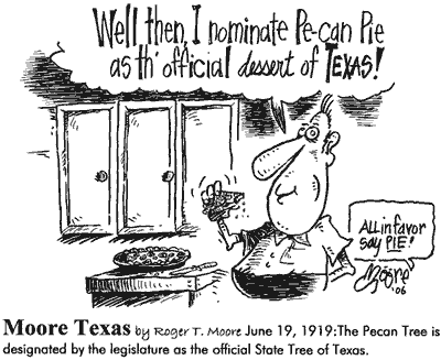 Texas State Tree cartoon