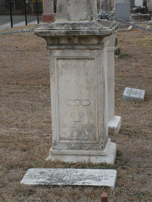 Alamo defender Captain Samuel H. Walker monument 