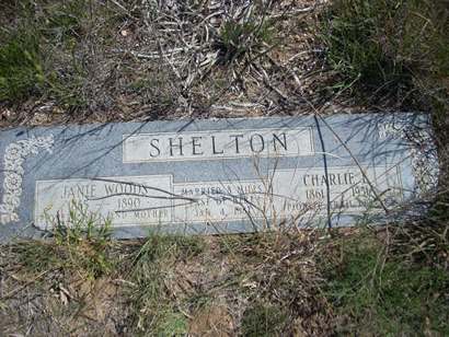 Alanreed TX Eldridge Cemetery Shelton family tombstone
