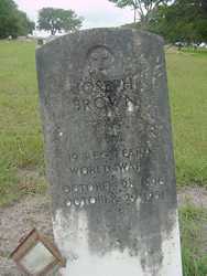 Joseph Brown tombstone, Corinth Baptist Church Cemetery, Schulenburg, Texas
