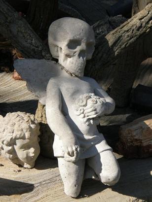 Skull and Angel Statue