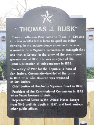 Thomas J. Rusk Monument - Oak Grove Cemetery , Nacogdoches TX 