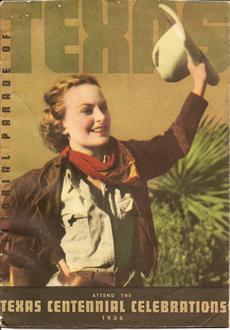 1936 Texqa Centennial Celebrations Brochure cover