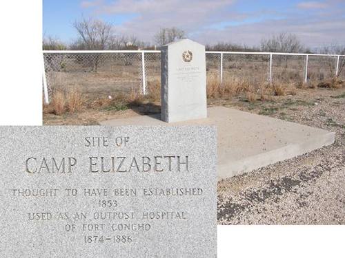 Camp Elizabeth Sterling County Tx - Centennial Marker