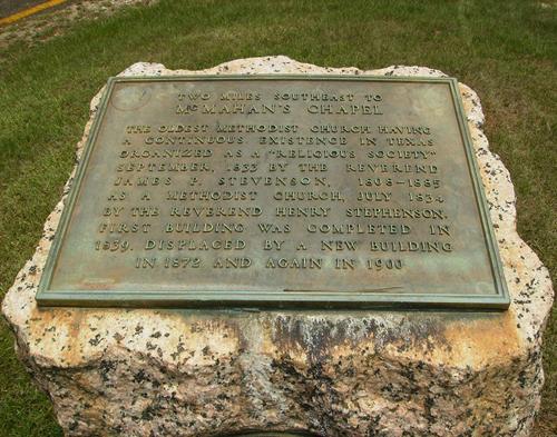 McMahan Chapel Centennial Highway Marker TX