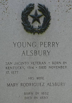 Young Perry Alsbury TX Centennial Marker