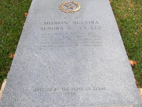 Site of Mission Nuestra Senora de la Luz, Texas Centennial Martker