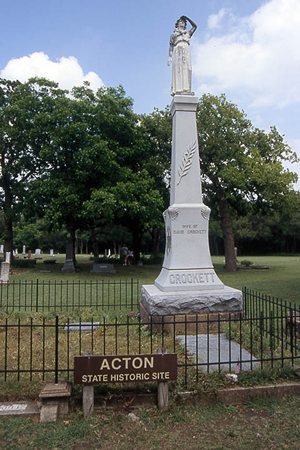 Acton State Historic Site  Elizabeth Crockett Monument 