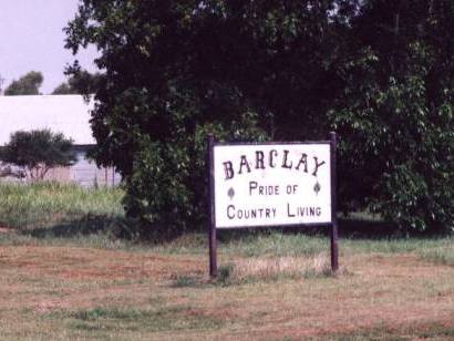 Pride of Country Living, Barclay, Texas sign