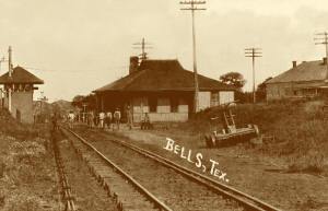 Bell Texas railroad depot and switching tower