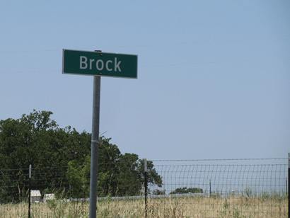 Brock Texas sign