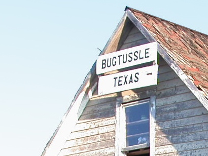 Bug Tussle TX sign