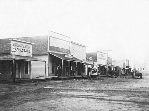 Byers Texas Street Scene Circa 1910-1920s
