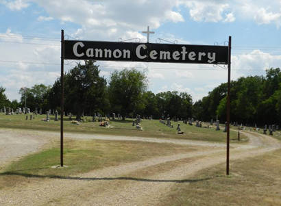 Cannon Tx Cemetery Entry