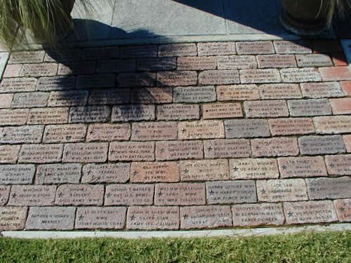 Celina TX - War Memorial bricks