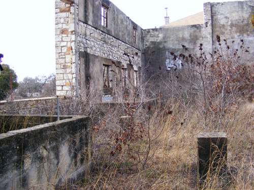 Clairette School Recreation Building ruins, Texas