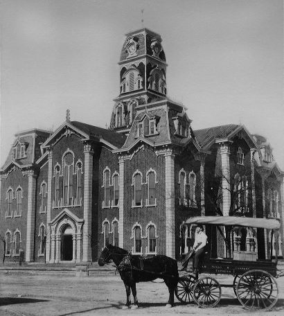Cleburne TX - 1883 Johnson County Courthouse by W.C. Dodson 