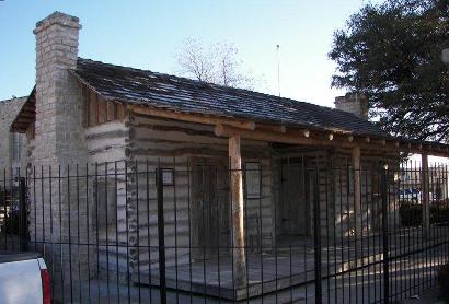 Old Cora, Comanche County dog trot cabin courthouse, Texas 