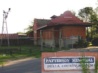 Cooper, Tx - Delta County Museum, formerly Cooper railroad depot